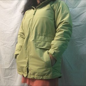 Pea Green winter coat